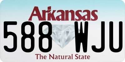 AR license plate 588WJU
