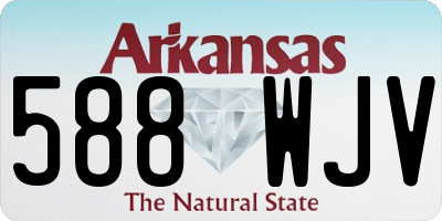 AR license plate 588WJV