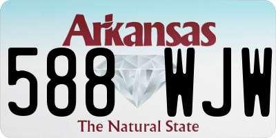 AR license plate 588WJW