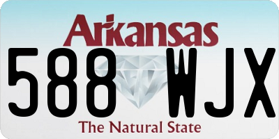 AR license plate 588WJX