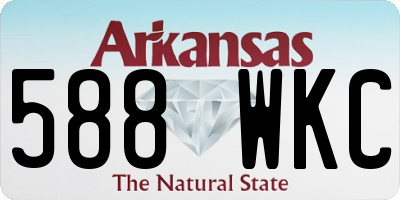 AR license plate 588WKC