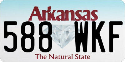 AR license plate 588WKF