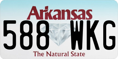 AR license plate 588WKG