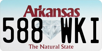 AR license plate 588WKI