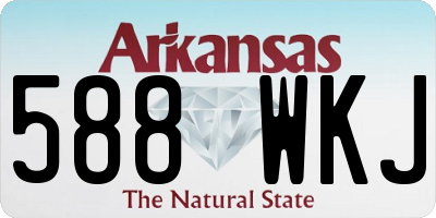 AR license plate 588WKJ
