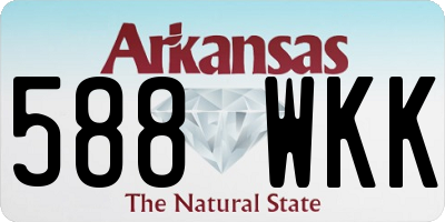 AR license plate 588WKK