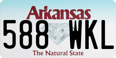 AR license plate 588WKL