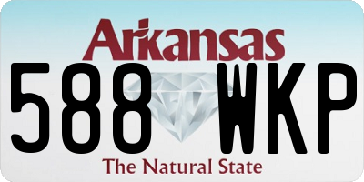 AR license plate 588WKP