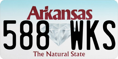 AR license plate 588WKS