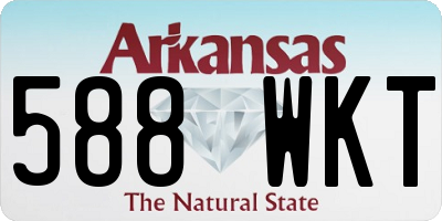 AR license plate 588WKT