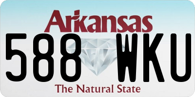 AR license plate 588WKU