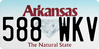 AR license plate 588WKV