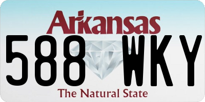 AR license plate 588WKY