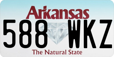 AR license plate 588WKZ