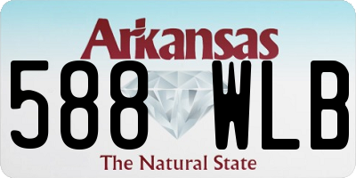 AR license plate 588WLB