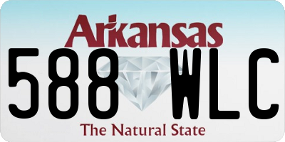 AR license plate 588WLC