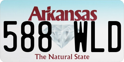 AR license plate 588WLD