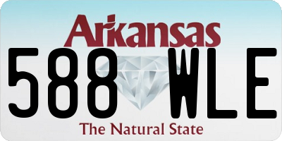 AR license plate 588WLE