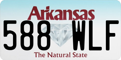 AR license plate 588WLF