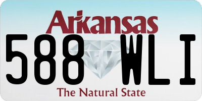 AR license plate 588WLI