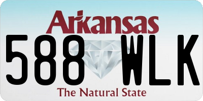AR license plate 588WLK