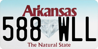 AR license plate 588WLL