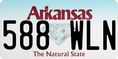 AR license plate 588WLN
