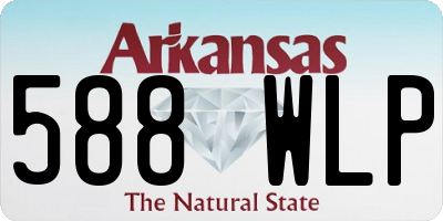 AR license plate 588WLP