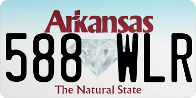 AR license plate 588WLR