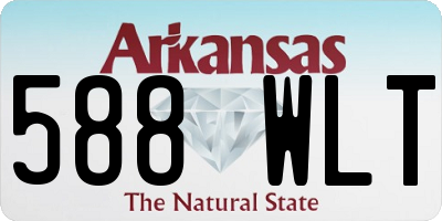 AR license plate 588WLT
