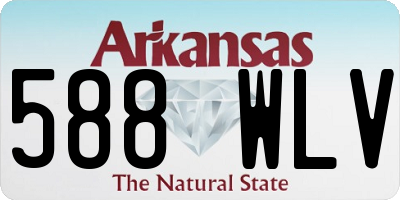 AR license plate 588WLV