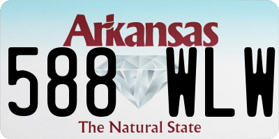 AR license plate 588WLW