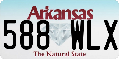 AR license plate 588WLX