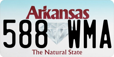 AR license plate 588WMA