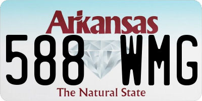 AR license plate 588WMG