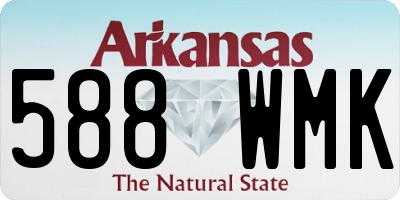 AR license plate 588WMK