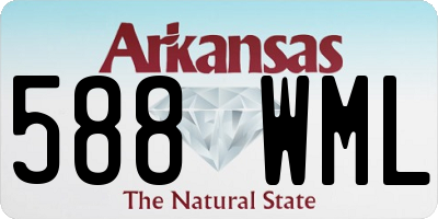 AR license plate 588WML