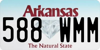 AR license plate 588WMM