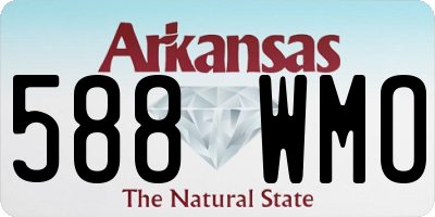 AR license plate 588WMO