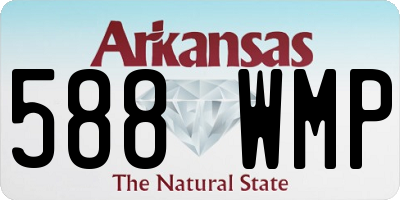 AR license plate 588WMP