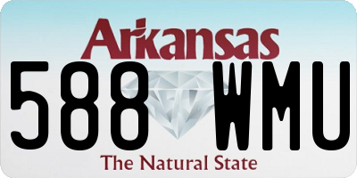 AR license plate 588WMU
