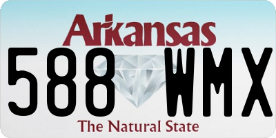 AR license plate 588WMX