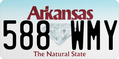 AR license plate 588WMY