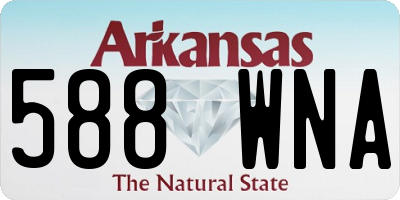 AR license plate 588WNA