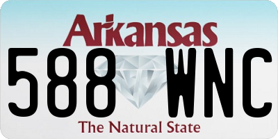 AR license plate 588WNC