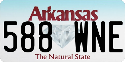 AR license plate 588WNE