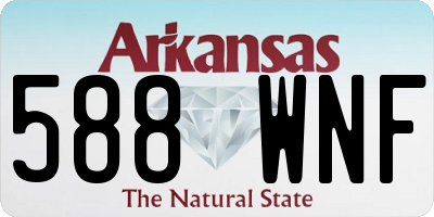 AR license plate 588WNF