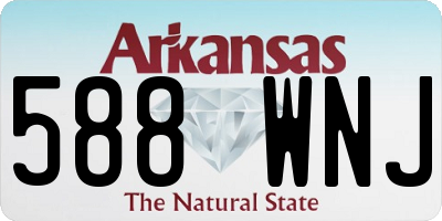 AR license plate 588WNJ