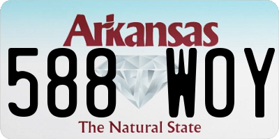 AR license plate 588WOY