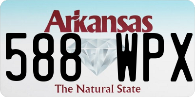 AR license plate 588WPX